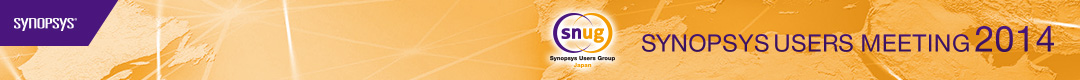 SYNOPSYS Synopsys Users Group JAPAN SYNOPSYS USERS MEETING 2014