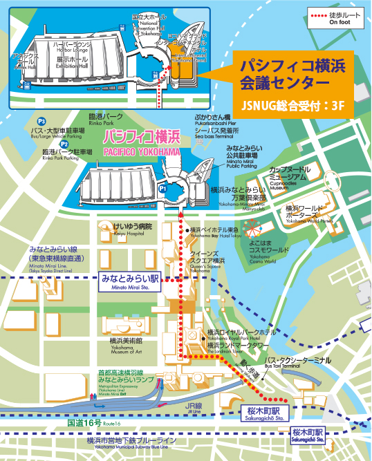 パシフィコ横浜　会議センター地図