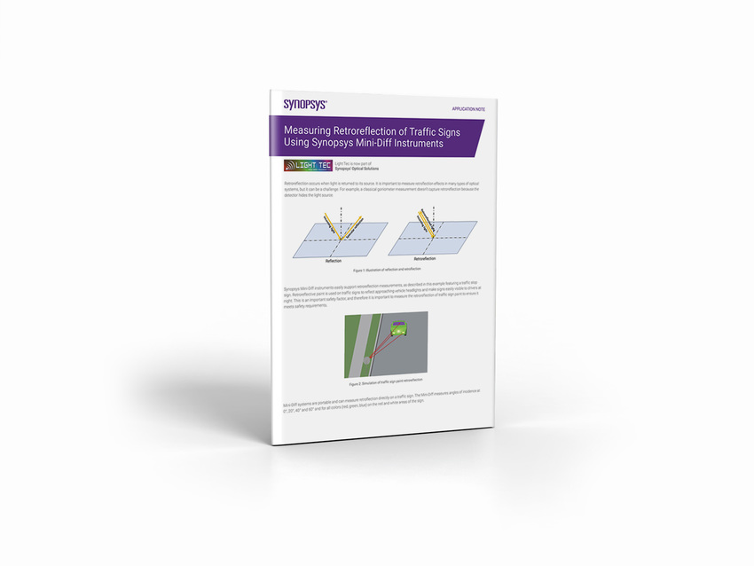 Measuring Retroreflection of Traffic Signs Using Synopsys Mini-Diff Instruments | Synopsys