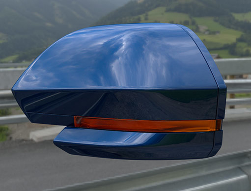 Side mirror indicator blue PRS