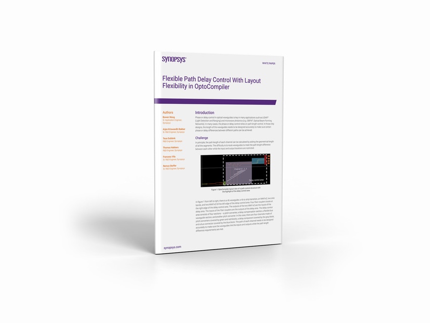 Flexible Path Delay Control With Layout Flexibility in OptoCompiler White Paper