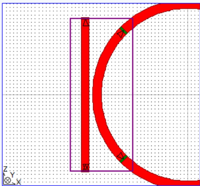 The constituent parts of the ring modulator: a) the quarter ring in the RSoft CAD | Synopsys