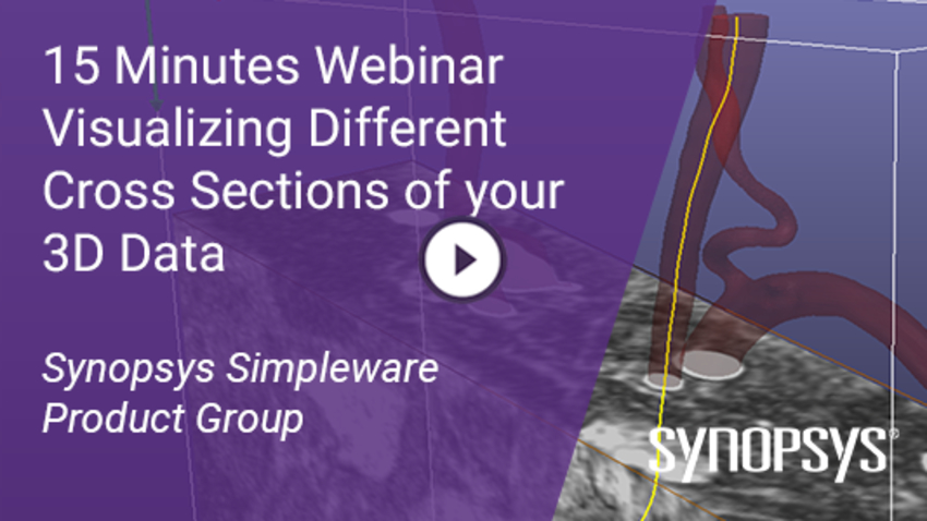 Webinar on Visualizing Different Cross Section of 3D Data | Synopsys